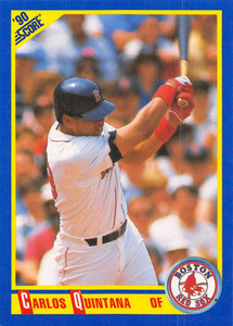 1990 Score #658 Carlos Quintana VG Boston Red Sox 