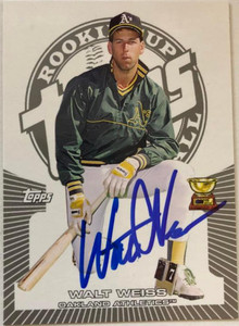 SOLD 6182 Walt Weiss Autographed 2005 Topps Rookie Cup #63