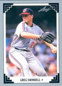 1991 Leaf #6 Greg Swindell VG Cleveland Indians 