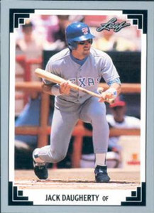 1991 Leaf #17 Jack Daugherty VG Texas Rangers 