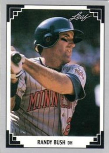 1991 Leaf #26 Randy Bush VG Minnesota Twins 