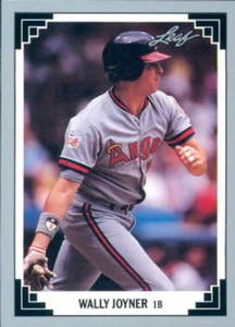 1991 Leaf #31 Wally Joyner VG California Angels 