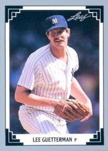 1991 Leaf #52 Lee Guetterman VG New York Yankees 