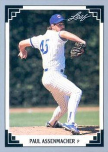1991 Leaf #53 Paul Assenmacher VG Chicago Cubs 