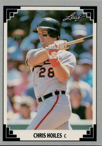 1994 Donruss #99 Chris Hoiles VG Baltimore Orioles - Under the