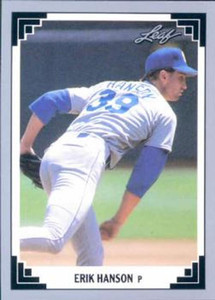 1991 Leaf #142 Erik Hanson VG Seattle Mariners 