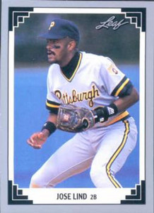 1991 Leaf #146 Jose Lind VG Pittsburgh Pirates 