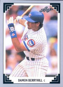 1991 Leaf #156 Damon Berryhill VG Chicago Cubs 