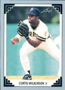 1991 Leaf #317 Curtis Wilkerson VG Pittsburgh Pirates 