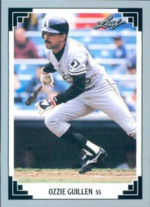 1991 Leaf #331 Ozzie Guillen VG Chicago White Sox 