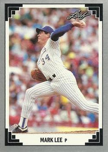 1991 Leaf #343 Mark Lee VG RC Rookie Milwaukee Brewers 