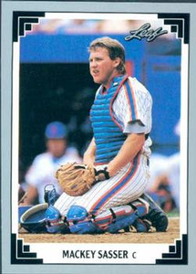 1991 Leaf #361 Mackey Sasser VG New York Mets 