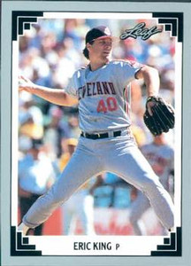 1991 Leaf #382 Eric King VG Cleveland Indians 