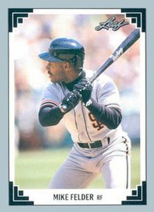 1991 Leaf #445 Mike Felder VG San Francisco Giants 