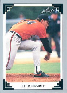 1991 Leaf #464 Jeff Robinson VG Baltimore Orioles 