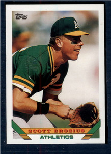 1993 Topps #796 Scott Brosius VG Oakland Athletics 