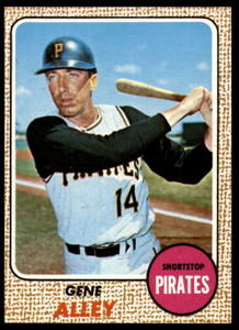 1968 Topps #53 Gene Alley VG Pittsburgh Pirates 