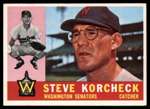 1960 Topps #56 Steve Korcheck VG Washington Senators 