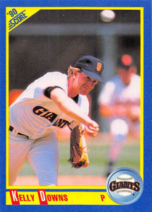 1990 Score #534 Kelly Downs VG San Francisco Giants 