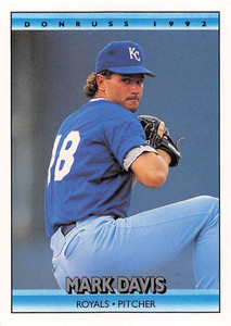 1992 Donruss #54 Mark Davis VG Kansas City Royals 
