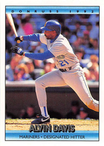 1992 Donruss #124 Alvin Davis VG Seattle Mariners 