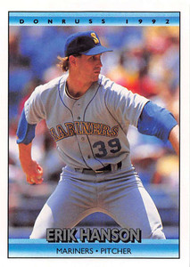 1992 Donruss #138 Erik Hanson VG Seattle Mariners 