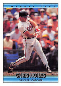 1994 Donruss #99 Chris Hoiles VG Baltimore Orioles - Under the