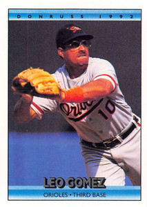 1992 Donruss #199 Leo Gomez VG Baltimore Orioles 
