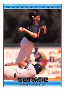 1992 Donruss #204 Greg Gagne VG Minnesota Twins 