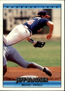 1992 Donruss #228 Jeff Blauser VG Atlanta Braves 