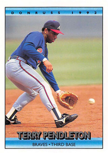 1992 Stadium Club #510 Terry Pendleton VG Atlanta Braves