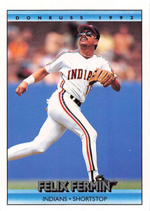 1992 Donruss #242 Felix Fermin VG Cleveland Indians 