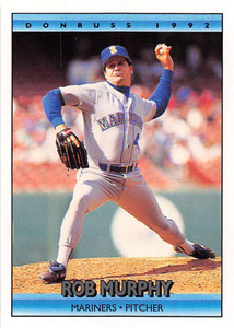 1992 Donruss #329 Rob Murphy VG Seattle Mariners 