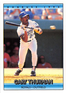 1992 Donruss #346 Gary Thurman VG Kansas City Royals 
