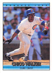 1992 Donruss #439 Chico Walker VG Chicago Cubs 