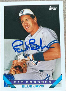 Pat Borders Autographed 1993 Topps #322