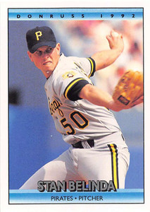 1992 Donruss #501 Stan Belinda VG Pittsburgh Pirates 