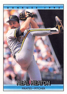 1992 Donruss #522 Neal Heaton VG Pittsburgh Pirates 