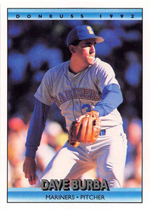 1992 Donruss #566 Dave Burba VG Seattle Mariners 