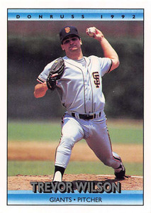 1992 Donruss #575 Trevor Wilson VG San Francisco Giants 
