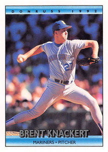 1992 Donruss #608 Brent Knackert VG Seattle Mariners 