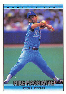 1992 Donruss #706 Mike Magnante VG RC Rookie Kansas City Royals 