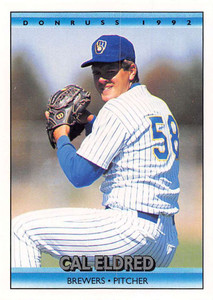 1992 Donruss #718 Cal Eldred VG Milwaukee Brewers 