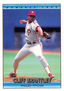 1992 Donruss #722 Cliff Brantley VG RC Rookie Philadelphia Phillies 