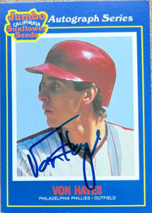 Jim Fregosi & Dave Hollins Philadelphia Phillies Autographed