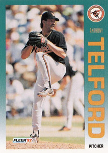 1992 Fleer #29 Anthony Telford VG Baltimore Orioles 
