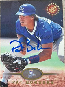 Pat Borders Autographed 1995 Stadium Club #546