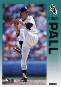 1992 Fleer #92 Donn Pall UER VG Chicago White Sox 