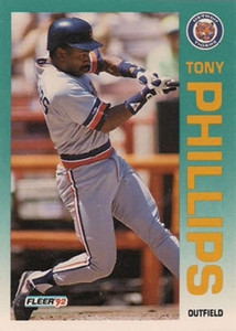 1992 Fleer #143 Tony Phillips VG Detroit Tigers 