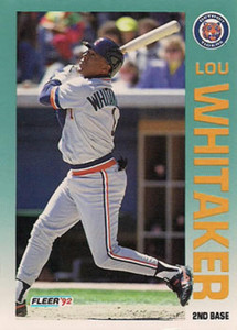 1992 Fleer #149 Lou Whitaker VG Detroit Tigers 